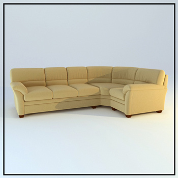 Fabric corner sofa