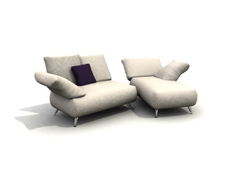 Sitting or lying sofa combination