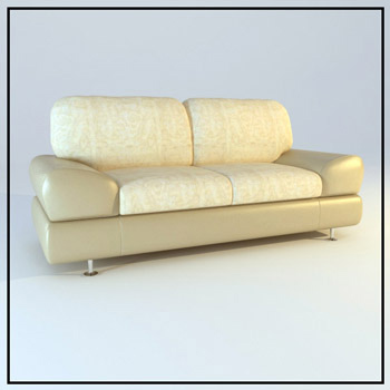 Light comfortable double sofa