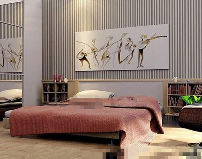 Modern comfortable and minimalist bedroom