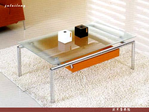 Square glass coffee table-4