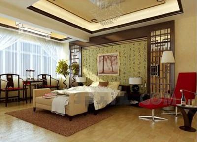 Chinese style charm warm bedroom