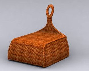 Woven bamboo chair