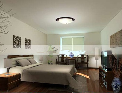 Simple and elegant master bedroom