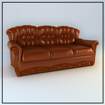 Europe type figure cortical people sofa 3D models