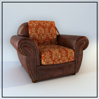 European single coriaceous sofa 3D models