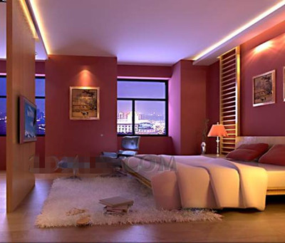 Romantic warm and pink bedroom