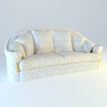Soft sofa cloth art European people 3D models