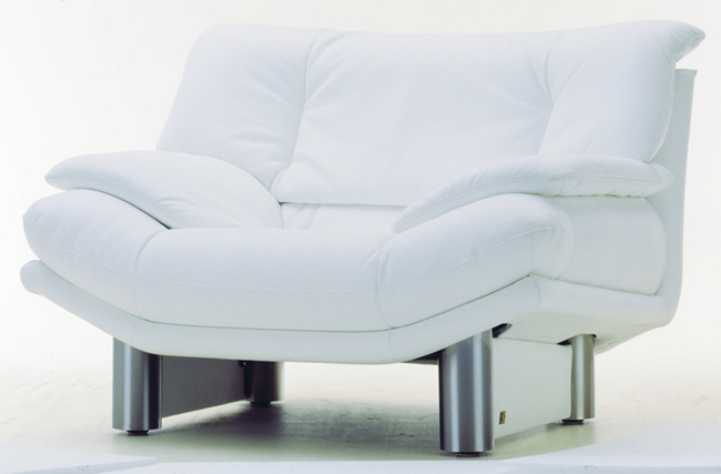 Single white cloth art sofa character of soft 3D models