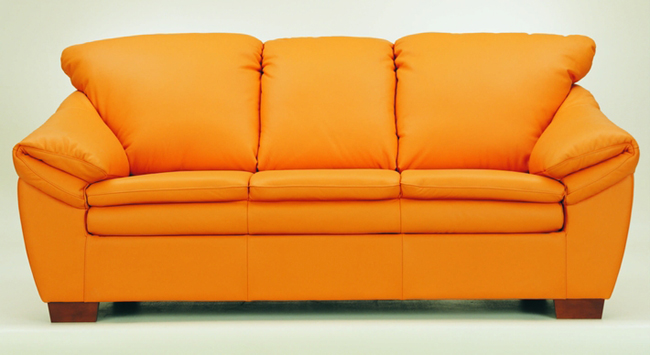 Orange multiplayer soft sofa 3D models