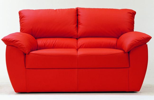 Red double soft sofa 3D models (including material)