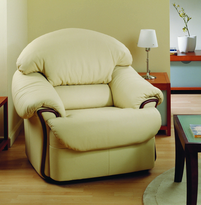 Light color soft coriaceous single person sofa 3D models (including material)
