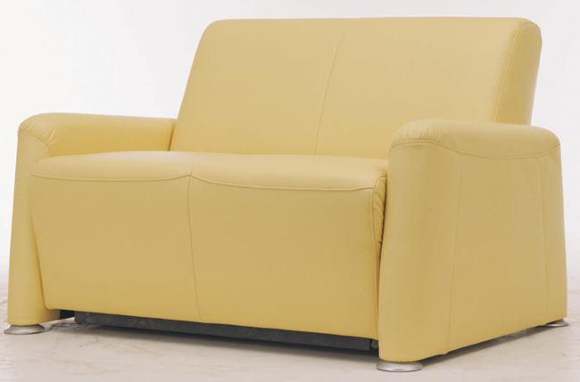 Yellow cloth art sofa double 3D models