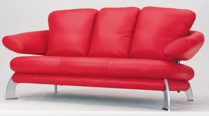 More than the red leather sofa 3D model (including materials)