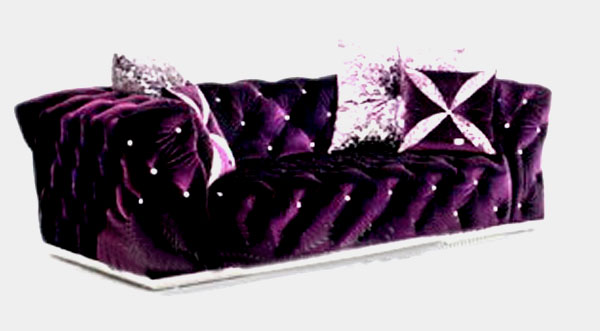 More than neo-classical soft purple sofa