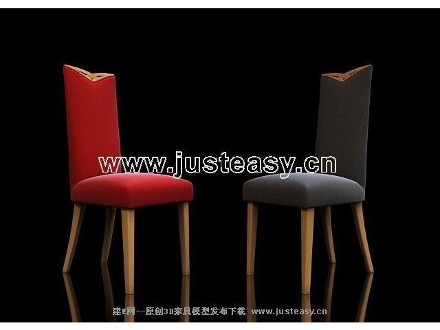 Chair 3D model home daily (including materials)