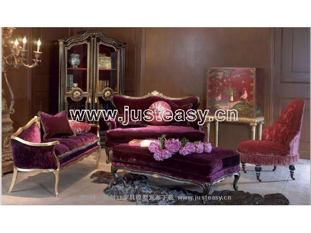 Combination of a low-key luxury sofa