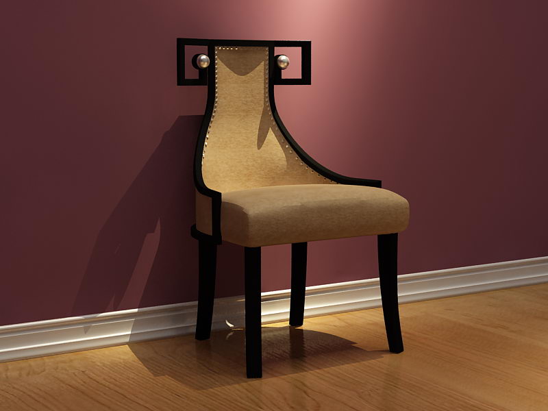 3D Model of leather chair alternative (including materials)