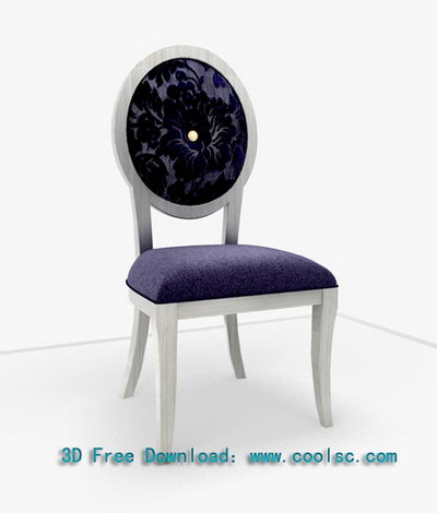 Simple 3D model of the European Round chairs (including materials)