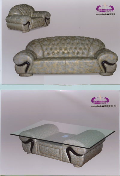 Gray pattern sofa and coffee table home