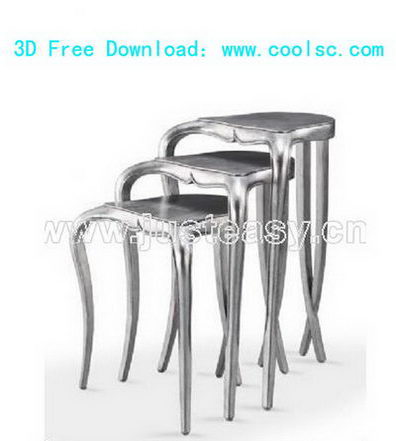 3D model of family utility chairs (including materials)
