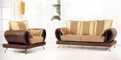 Simple brown sofa