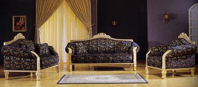 Black simple style living room sofa