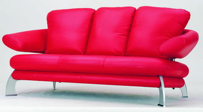 Red casual fashion sofa 3d model