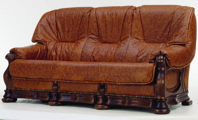 3D Model of sofa brown people
