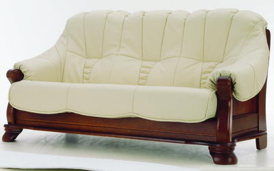 Vintage wood sofa 3D model