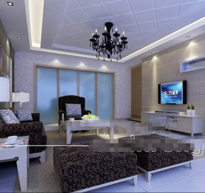 European-style theme living room