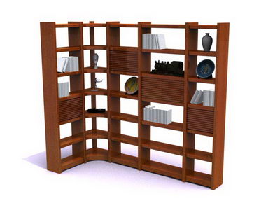 Solid wood bookshelf