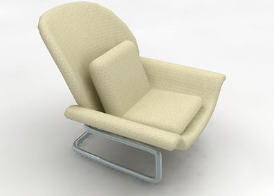 White soft armchair
