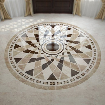 Foyer circular marble floor tiles model