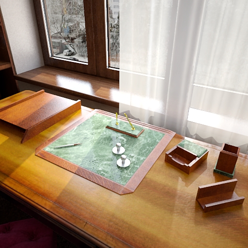 3D model of a scene study window