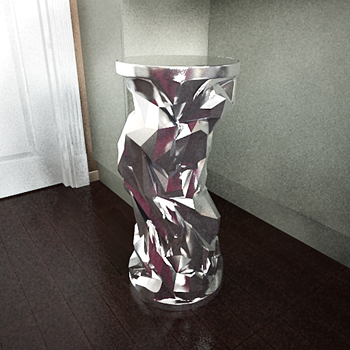 Silver abstract display 3D models