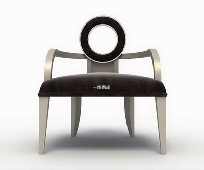 3D model of a modern European-style chairs