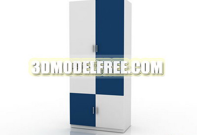 Wardrobe racks bookcase table bed stool chair 3D Model of Utility