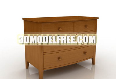 Cabinets lockers retro furniture, solid wood cabinet finishing and practical 3D model of