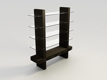 Solid wood display cabinet glass display showcase practical 3D Models