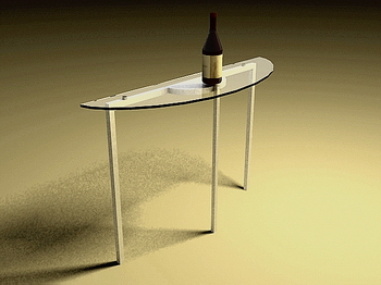 Glass table stylish table, modern furniture 3D Models