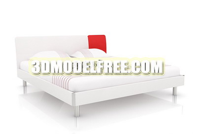 Funiture 3d Max Model: Northern European Double Bed