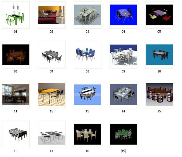 Dining table chairs portfolio
