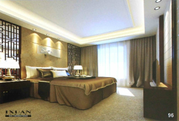 Modern Chinese style warm bedroom