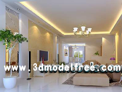 Simple modern European style living room