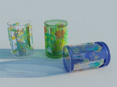 Personality children cups 3D models