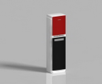 Household Appliance 3DsMax Model: Red and Black Cabinet-Type Air Conditioner Indoor Unit