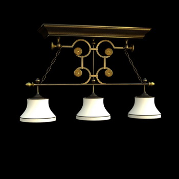 European modern chandelier 3D model