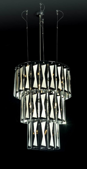 Ultra-modern 3D models of large crystal chandelier