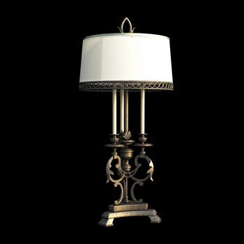 European style Iron base table lamp